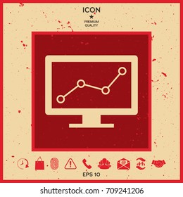 Computer monitors with graph