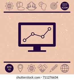 Computer monitors with graph