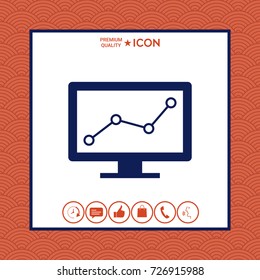 Computer monitors with graph