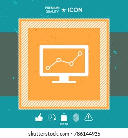 Computer monitors with graph