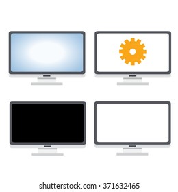 Computer monitors vector