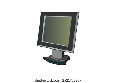 Computer monitors vector illustration. Sleek design with high-resolution display