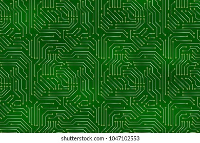 Computer motherboard background with circuit board electronic elements. Chip electronic pattern for computer technology