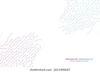 Computer Motherboard Background with Circuit Elements for Technology and Engineering Illustration