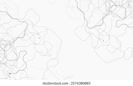 Computer motherboard pattern, circuit board background. Vector intricate circuitry motif with soldered connections and electronic components, creating dynamic and interconnected design, AI concept