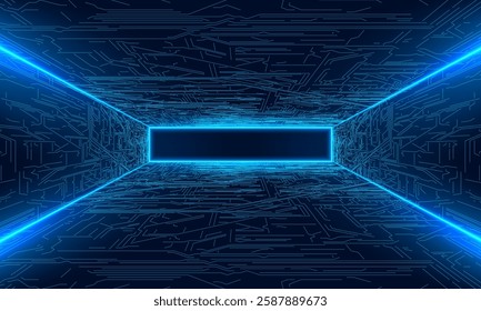 Computer motherboard pattern, circuit board background. Vector intricate circuitry motif with soldered connections and electronic components, creating dynamic and interconnected design, AI concept