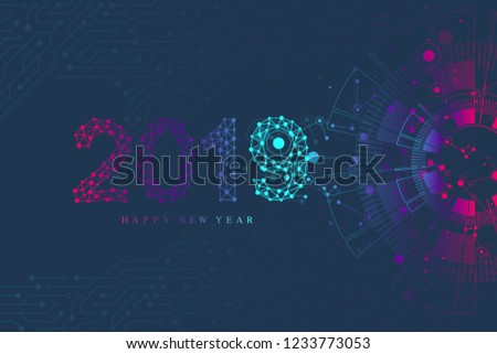 Computer Motherboard Vector Background Circuit Board Stock Vector