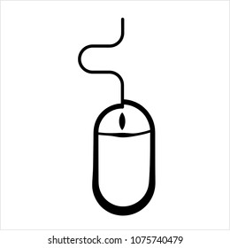 Computer Mouse Arrow Design Vector Art Illustration