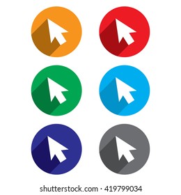 Computer Mouse Arrow With Shadow