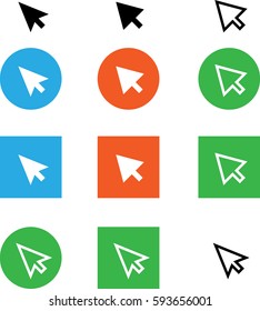 Computer Mouse Arrow Vector Illustration