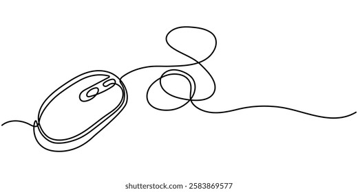 Computer Mouse Black Stroke Linear Icon Computer Mouse line icon,Editable Stroke,PAY PER CLICK LINE ICON,Computer Mouse Black Stroke Linear Icon pro vector illustration minimal concept.