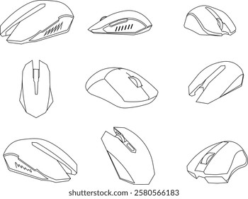 Computer mouse black and white royalty free vector icon set stock illustration
Computer Mouse, Icon Symbol, Technology, Vector, Symbol.Mouse Computer Icons Set stock illustration.