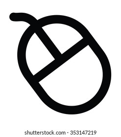 Computer Mouse Bold Line Icon