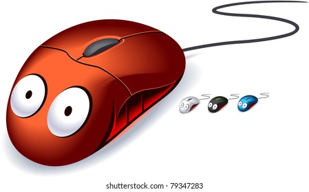 9,125 Cartoon Mouse Computer Stock Vectors, Images & Vector Art ...