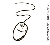 Computer mouse. A children's sketch