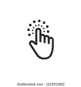 Computer mouse click cursor gray arrow icons set and loading icons. Cursor icon. Vector illustration.