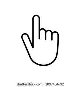 Computer mouse click cursor gray arrow icons. Cursor icon. Vector illustration.