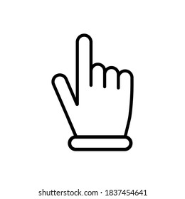 Computer mouse click cursor gray arrow icons. Cursor icon. Vector illustration.