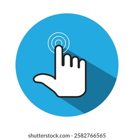 Computer mouse click cursor icon set. Hand and pointer cursor Clicking cursor, pointing hand clicks icons. 1176