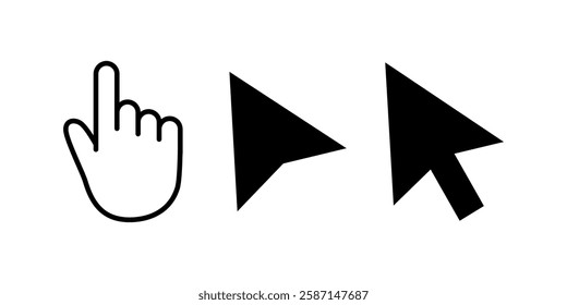 Computer mouse click cursor icon
