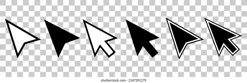 Computer mouse click icons set.Arrow mouse cursor icons.Loading.Hand pointer click icon.Clicking cursor.Set of cursor icons.