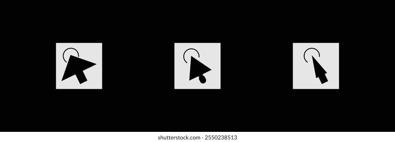 Computer mouse click pointer cursor arrow. Mouse cursor arrow. Cursor icon. Eps 10.