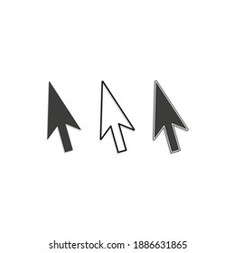 Computer mouse click pointer .Vector Illustration