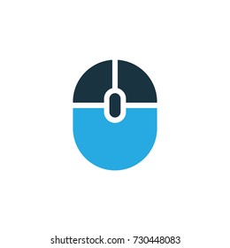 Computer Mouse Colorful Icon Symbol. Premium Quality Isolated Control Device Element In Trendy Style.