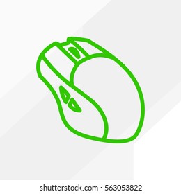 Computer mouse controller vector icon for web design and mobile application user interface