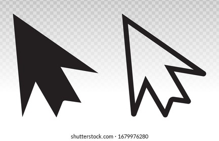 Computer mouse cursor arrow icons for apps and websites