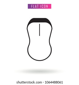 Computer Mouse Cursor. Outline Vector Flat. design Icon. Pointer. Illustration in style