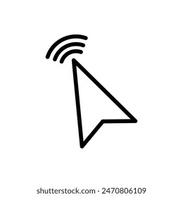 computer mouse cursor slanted arrow pointer show hover, click, and pointing action