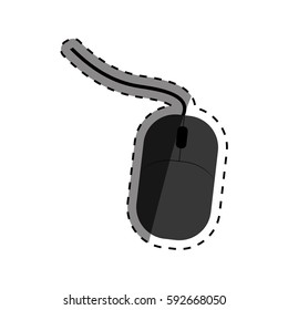 Computer mouse device icon vector illustration graphic design