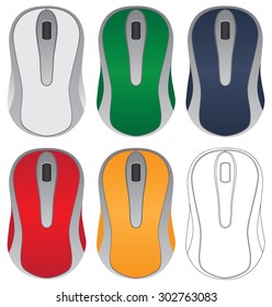 Computer mouse. Elements for design.