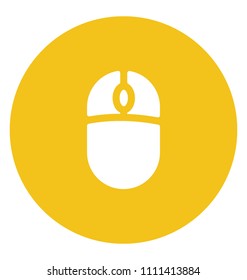 Computer Mouse Flat Colored Icon