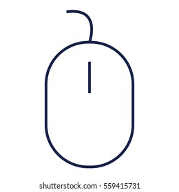Computer Mouse Flat minimal icon vector