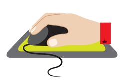  computer mouse in hand