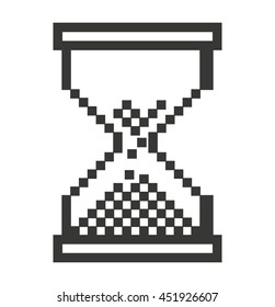 Computer mouse hourglass  pointer isolated icon design, vector illustration  graphic 
