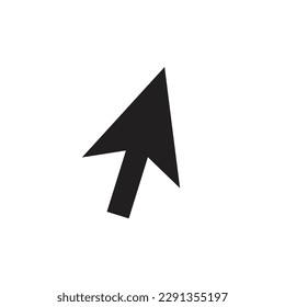 Computer mouse icon, click pointer cursor arrow flat vector icon for apps and websites.