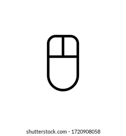 Computer mouse icon, click sign design.