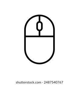 computer mouse icon, computer mouse cursor, click mouse pointer outline style