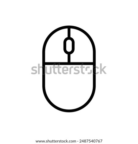 computer mouse icon, computer mouse cursor, click mouse pointer outline style