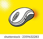 Computer mouse icon. Doodle style