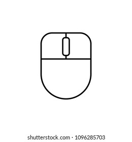 computer mouse icon. Element of mobile banking for smart concept and web apps. Thin line computer mouse icon can be used for web and mobile on white background