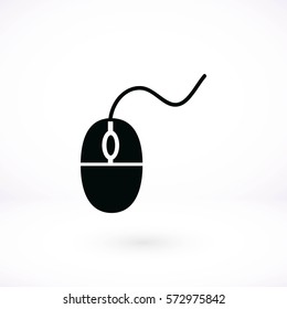 Computer mouse icon, flat design best vector icon