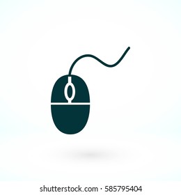 Computer mouse icon, flat design best vector icon