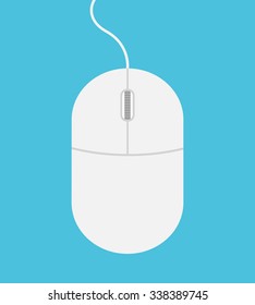 Computer mouse icon. Flat style