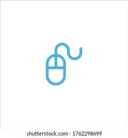 computer mouse icon flat vector logo design trendy illustration signage symbol graphic simple