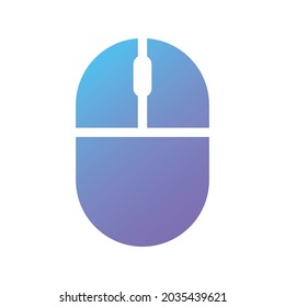 Computer mouse icon with gradient