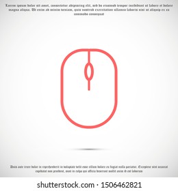 Computer mouse icon graphic design template vector isolated.Go to web Icon in trendy flat style isolated on grey background. Website pictogram. Internet symbol for your web site design 